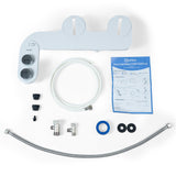 CLEAR REAR Bidet Attachment for Toilet Seat -Non-Electric with Self Cleaning Nozzles, Leak Proof Connectors, Adjustable Water Spray, Rear & Feminine Wash - Toilet Bidet Upgrades (Cold & Warm Water)