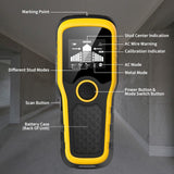Stud Finder Wall Scanner, Advanced 5-in-1 Detector for Wood, Metal, Joists, Pipes, and AC Wires, New version Intelligent Chip, High-Definition LCD Display Screen & Audible Alarm (Light-Yellow)
