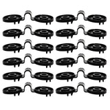 100PCS Shade Cloth Clips with Lock Grip, Heavy Duty Round Plastic Clips for Windproof Awning, Sun Shade Net, Garden Greenhouse and Anti Bird Netting