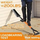 HIGHLIGHT Drain Spade Shovel 45Inch Orange Fiberglass D Grip Trench Digging