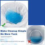 90 Pcs Commode Absorbent Pads for Bedside Toilet Chair Bucket, Commode Liners Pads, Disposable Bedside Commode Pads with Absorbent Gel, Portable Toilet Pads for Medical Care