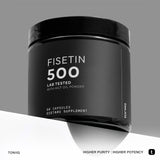 Toniiq Ultra High Purity Fisetin 500mg - 98%+ Higly Purified & Bioavailable Fisetin Supplement with MCT Oil for Absorption - Third-Party Tested Senolytic Supplements for Aging Support - 60 Capsules