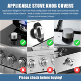Silicone Stove Knob Safety Locks Gas Stove Knob Covers - Child Proof Oven Knob Locks (6 Pack)