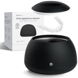 Zima Dental Pod | Jet Black | Ultrasonic Retainer Cleaner Machine | Aligner, Nightguard, Mouth Guard, Denture Cleaner | Oral Dental Care FSA HSA Approved
