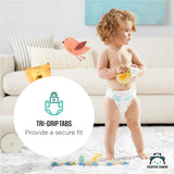 Amazon Brand - Mama Bear Gentle Touch Baby Diapers, Size 5, 27+ lb, Leak Protection, 12 Hours Protection, Wetness Indicator, Hypoallergenic, 132 Count (4 packs of 33)