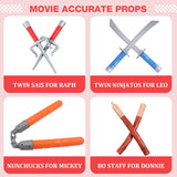 Geamiki Super Hero Cosplay Costume with Weapons Party Halloween Christmas Favors Red