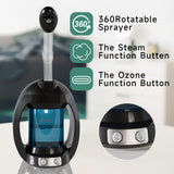 Facial Steamer-Portable Facial Steamer for Face, Nano Ionic Face Steamer for Facial Deep Cleaning, Vaporizador Facial Steamer for Esthetician, Professional Facial Steamer for Home Facial Spa. (Black)