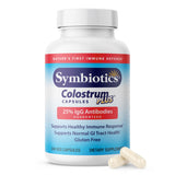 Symbiotics Colostrum 240ct Vegetable Capsules - Immunity Support - Lactoferrin Supplement & Colostrum Protein with Immunoglobulin - 25% lgG Antibodies - Gluten Free