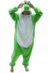 XXL Adult Unisex Green Yoshi Kigurumi Onesie Suit Halloween Christmas Anime Pajamas Yoshi Cosplay Costumes Disfraz Couple