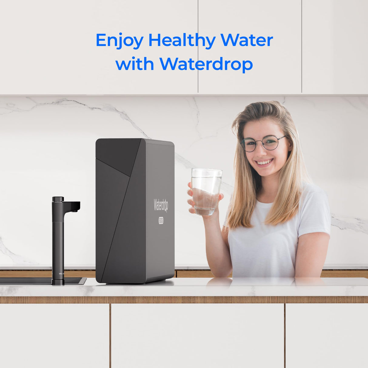 Waterdrop F2 Filter, Replacement for X8 & X12 & X16 Undersink Reverse Osmosis System, [ NOT for X8PRO & X12PRO ], 6-month Lifetime