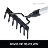 Corona Tools GT 3234 Reach 7-Tine Extended Rake, Silver,RED,Black