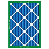 Filterbuy 20x25x4 Air Filter MERV 13 Optimal Smoke & Allergy Defense (2-Pack), Electrostatic Pleated HVAC AC Furnace Filters Replacement, Made in USA (Actual Size: 19.50 x 24.50 x 3.63)