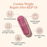 Rejuveen Provitalean GLP-1 Booster & Metabolism Fuel for Women | Mute Cravings for Belly Fat & Resistant Waistlines | B420 Probiotic, Morosil, Chromium | Vegan, Stimulant-Free, Gluten-Free | 30 Ct