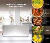 SYBO Commercial Grade Stainless Steel Bain Marie Buffet Food Warmer Steam Table for Catering and Restaurants (2 Sections)