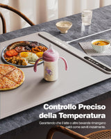 iTRUSOU Electric Warming Tray - Full Surface Heating,Rollable & Portable,Premium Silicone Nano-Material,3 Temperature Settings,Auto Shut-Off -Versatile Food Warmer for Gatherings,Parties,Everyday Use