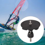 Surfing Tendon Joint Mast Base, High Strength Windsurfing Mast Base, Wear Foldable Universal, for Outdoor Sports Black