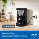 TP-Link Tapo Smart Plug Mini, Matter Compatible, Compatible with Alexa, Google Home & Samsung SmartThings, Energy Monitoring, 15A, UL Certified, 2.4G Wi-Fi Only, Tapo P110M(4-Pack)