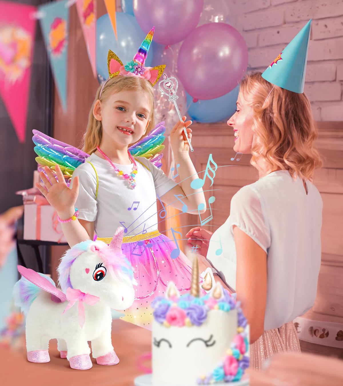 Unicorn Toys for Girls Age 4-6 Unicorns Gifts, Walking Talking Singing