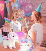 Unicorn Toys for Girls Age 4-6 Unicorns Gifts, Walking Talking Singing