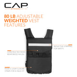 CAP Barbell Adjustable Weighted Vest, 80 lb