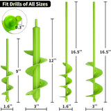 TCBWFY 3.5" x16 Inch Pink Garden Auger Drill Bit for Planting- Perfect for Planting Bulbs, Flowers, and Small Trees