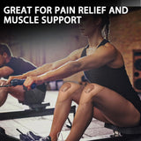 Kinesiology Tape for Knees, 10 Pcs Precut Kinesiology Tape for Knee Pain Relief & Support, Waterproof & Elastic Athletic Tape for Knee Stability, Breathable & Comfortable Knee Tape, Patent Pending