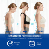 JMPOSE Posture Corrector for Back Support: Adjustable Shoulder Posture Brace for Men and Women (Small/Medium)