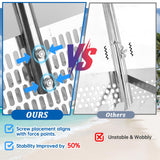 Sand Flea Rake，Detachable Long Handle Sand Sifter with Stainless Steel Sand Scoop Shark Tooth Sifter and Beach gloves with 16-Inch-Wide Drainage Mesh for Finding Fleas,Shells Shark Teeth,Yard Cleaning