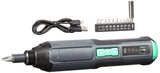 Amazon Basics by SKIL 4V Cordless Stick Screwdriver with 10-Piece Bit Set, USB Cable, LED Light, 3 Torque Settings