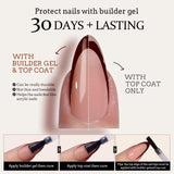 BTArtboxnails XCOATTIPS Red French Tip Press on Nails - Red French Tip Nails Almond, Christmas Press on Nails Short, Soak Off Soft Gel Nail Extension 160Pcs