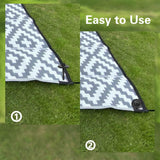Bakulyor 16 Sets Outdoor RV Rug Stakes, 6 Inch Black Patio Mat Stakes, 6 Gauge Heavy Duty Galvanized Camp Carpet Stakes for Fixing Outside Rug, Tarps, and Camping Mat, Pop Up Camper Accessories - 6"