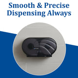 SJMR4090TBK - San Jamar Oceans Twin 9amp;quot; JBT Toilet Tissue Dispenser