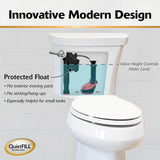 Korky QuietFILL 2X Long Life Toilet Fill Valve - Universal Fits 99% of Toilets - Easy Height Adjust for Fast Install, 528X