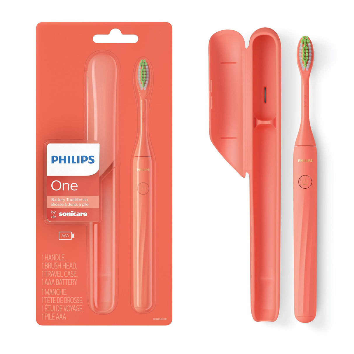 Philips Sonicare Battery Toothbrush, Miami Coral, HY1100/01