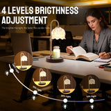 GEEZO Fragrance Candle Warmer Lamp，Electric Candle Warmer with Timer & Dimmer，Mom Christmas Birthday Gifts for Women, House Warming Gifts New Home Bedroom Decor