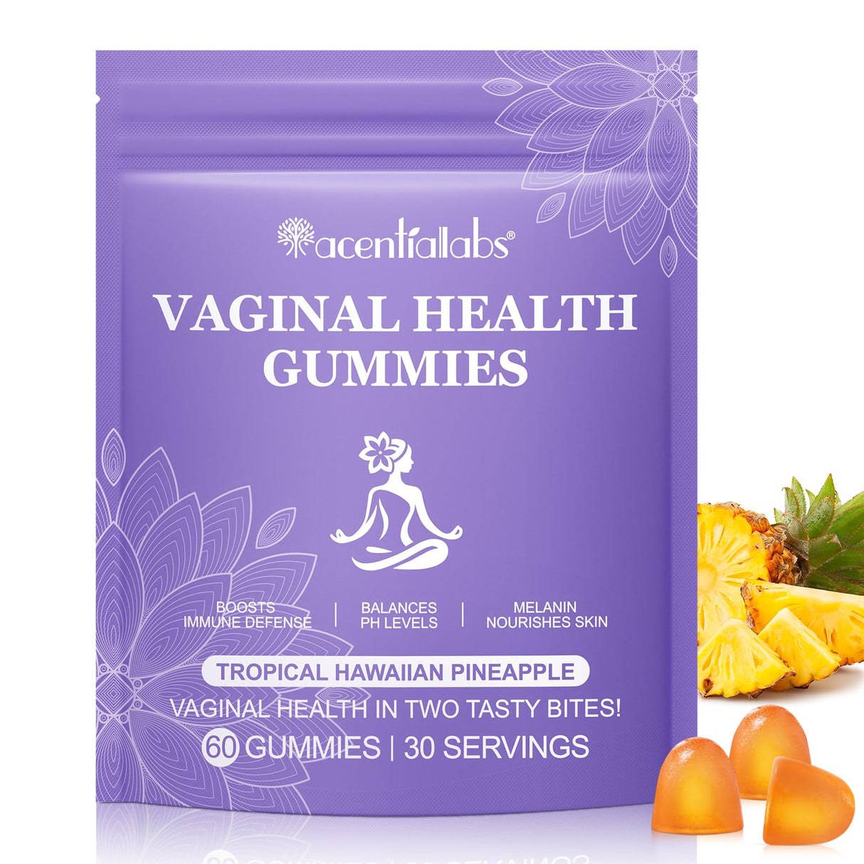 Vaginal Probiotics for Women, Vital Source Feminine Gummies, pH Balance for Women, Premium Feminine Balance Gummies, Promotion of Womens Health - 60 Gummies