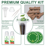 Lavender Seed Pod Kit, 8 Pod Kit (Include Seed Lavender/Chamomile/Holy Basil/Borage/Calendula/Mint) Fresh Tea Seed Pod Kit Compatible with Hydroponics
