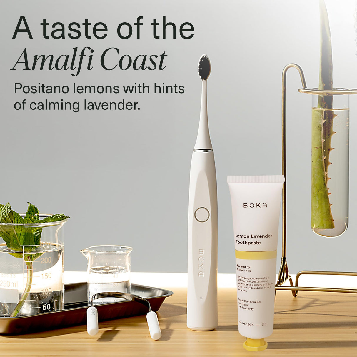 Boka Fluoride Free Toothpaste Nano Hydroxyapatite, Helps Remineralize, Appropriate for Sensitive Teeth, Whitening - for Adult, Kids Oral Care - Refresh Mint Flavor, 4 Fl Oz 3Pk