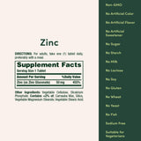 Nature’s Bounty Zinc 50mg,Immune Support & Antioxidant Supplement,Promotes Skin Health,1 Caplet Per Day,Gluten Free,250 Vegetarian Caplets,(Pack of 2)