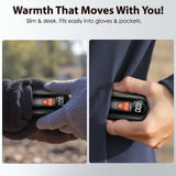 AI Hand Warmers Rechargeable 2 Pack, AI Smart Chips Electric Hand Warmers, Long Lasting Safe Heat, Portable Pocket Heater, Gifts for Christmas, Outdoor, Golf, Hunting, Camping Accessories -Black