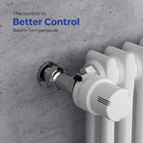 VANCOCO 2pcs M30×1.5 mm Radiator Thermostat Valve Heads, Thermostatic Radiator Valve Heads for Home Office Heating Systems, TRV