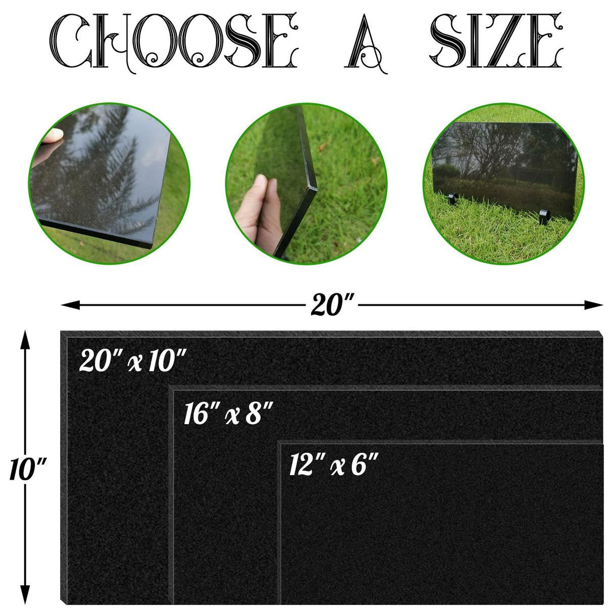 Headstones for Graves - Custom Engraved Grave Markers with Ceramic Photo