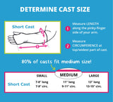 CastCoverz! Designer Arm Cast Cover - Black - Large Short: 13" Length X 13" Circumference - Removable and Washable - Made in USA