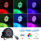 Stage Lights 36 LED Par Lights, U`King RGB Par Light Uplights Stage Lighting Indoor for Christmas Halloween Music Party Disco Wedding, Remote Control, DMX Control Sound Activated Party Light