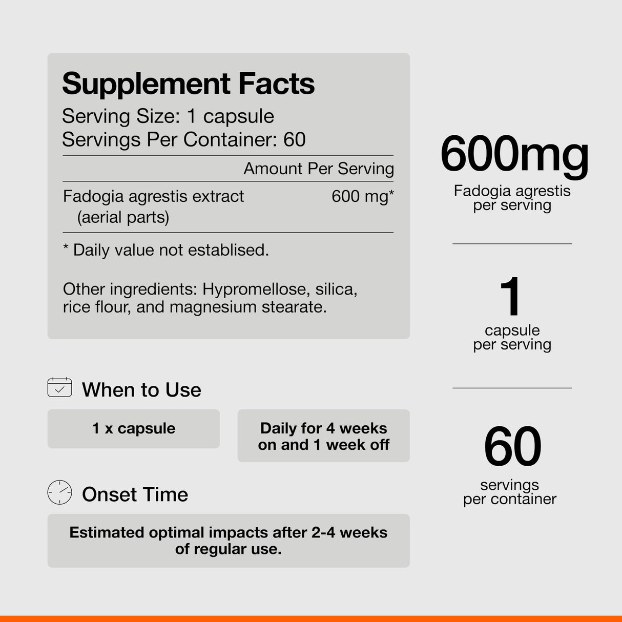 2 Pack Momentous Huberman Stack, Fadogia Agrestis, 60 Servings