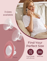 Momcozy Original V1 Pro/V2 Pro Breast Pump Replacement Accessories,Milk Collection Cups Only for Momcozy V1 Pro/V2 Pro, 2 Pack