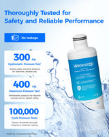 Waterdrop DA97-17376B Replacement for Samsung® HAF-QIN/EXP, DA97-08006C, RF28R7201SR, RF28R7351SG, WD-F45, Refrigerator Water Filter, 3 Filters