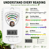 2026 Soil Tester, 7-in-1 Soil Test Kit for Moisture, pH, Fertility, Temperature, Humidity and Light, Digital Soil Meter for Garden, Lawn, Farm, Indoor and Outdoor