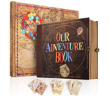 AIPASA Our Adventure Book Scrapbook Photo Album, Personalized Gifts 8.9*7.7