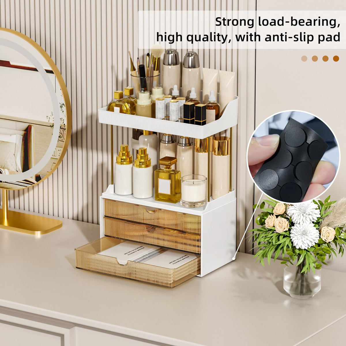 StorBin Arcylic 5-Tier Makeup & Skincare Organizer for Vanity, Bath